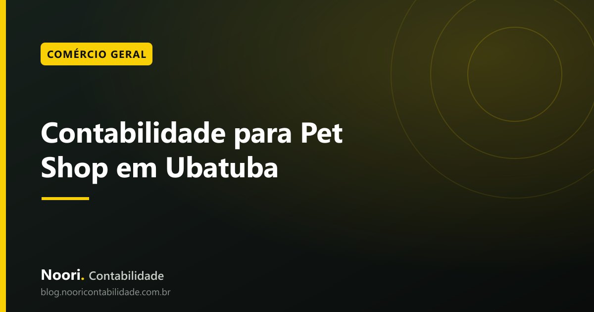 Contabilidade para Pet Shop em Ubatuba