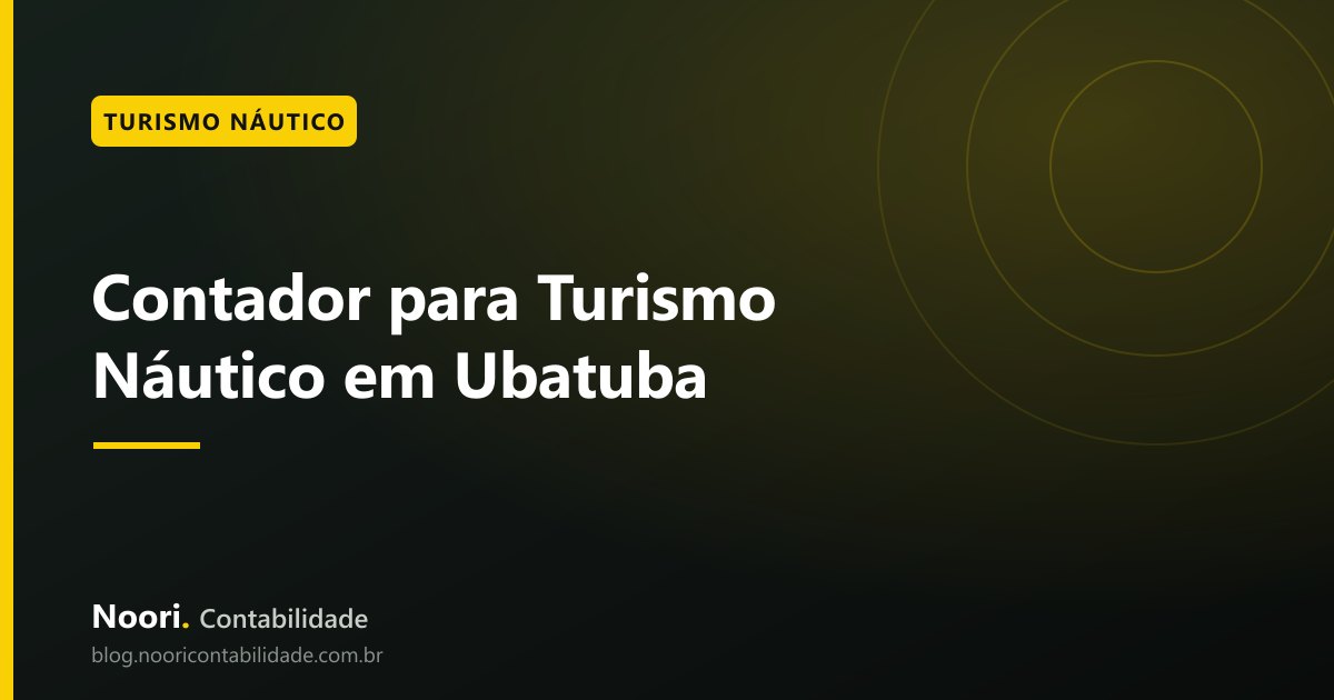 Contador para Turismo Náutico em Ubatuba
