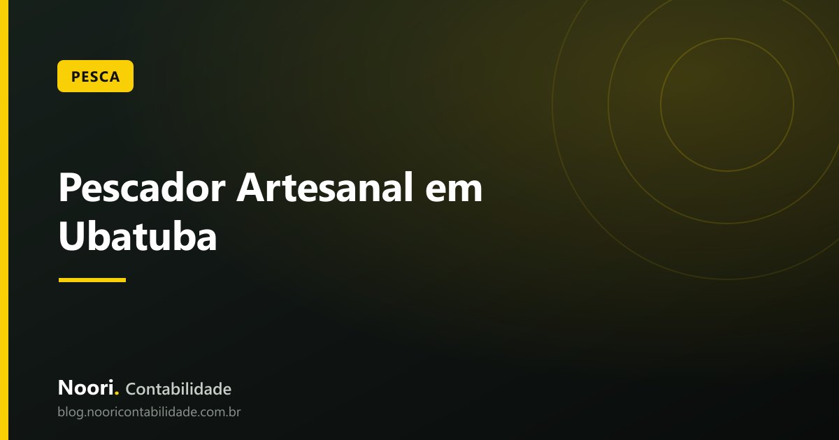 Pescador Artesanal em Ubatuba: MEI e Formalização da Atividade